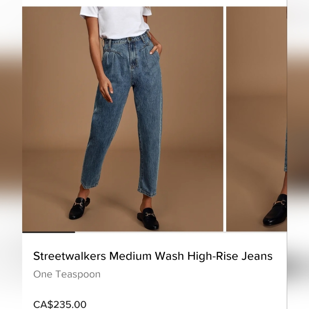 NWT One Teaspoon Streetwalker Memphis High-waist Jeans Ladies S26